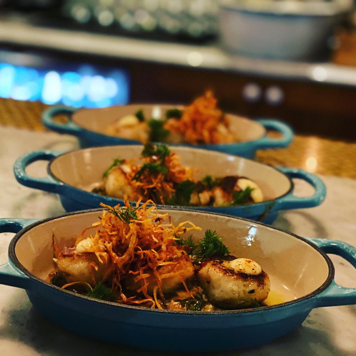 wildAKpollock's tweet image. Adorable restaurant, adorable presentation, adorable chef and of course: adorable a Wild Alaska Pollock! Cheers to closing the night with dumplings for #WildAlaskaPollockweek in true traditional Eastern European style! Get her and get some yourself ASAP! #TeamWildAlaskaPollock