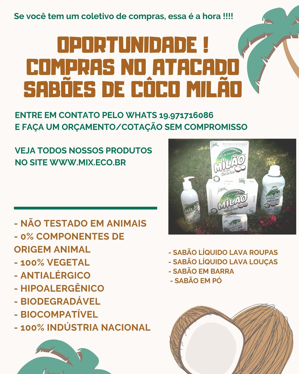 semealuz's tweet image. Oportunidade de Compra no Atacado

Se você tem um coletivo de compras, grupo familiar ou um grupo de amigos, essa é a hora !!!!