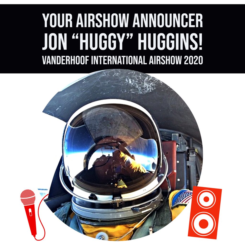 vanairshow's tweet photo. A Very important part of any airshow is the person  behind the microphone and we are pleased to announce that this year the Voice of the Vanderhoof International Airshow will be Jon "Huggy" Huggins!  @vanairshow #airshowannouncer #via2020 https://t.co/MKG0qFplnK