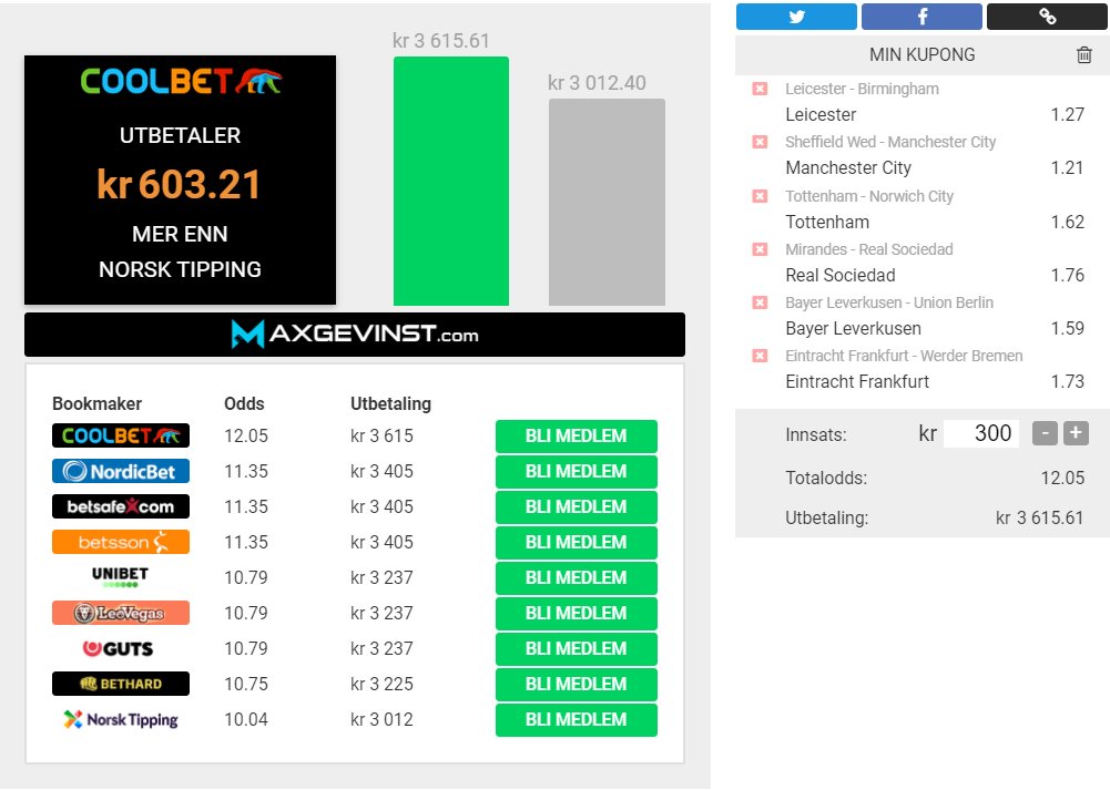 CoolbetGames's tweet photo. Onsdag er det masse cupkamper på programmet🇩🇪🇪🇸🇬🇧

🔁om du vil vinne kupongen fra #Norgesbestebookmaker , som topper oddssammenligningene fra @Maxgevinst igjen.

Husk #sjekkoddsen og spill der du får best betingelser.
Det lønner seg alltid💰💰💰
#2fotball #oddsprat https://t.co/fc7i0ZXIoC