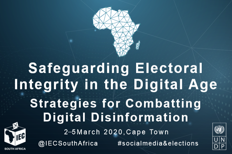 A conference for African election management bodies on the impact of social media on the integrity of elections at the Cape Town International Convention Centre from 2–5 March.