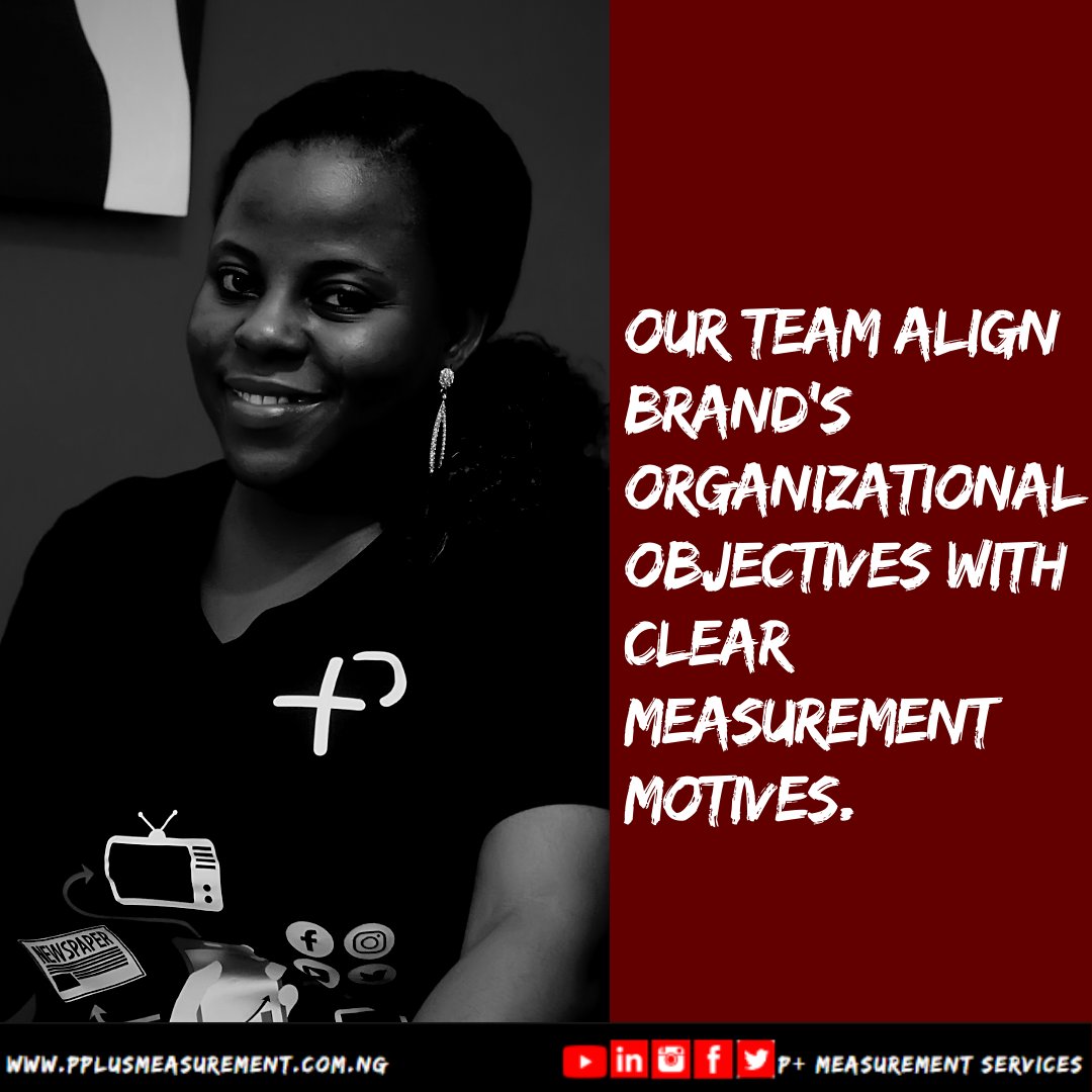 pplusmeasure's tweet photo. We set metrics to align with your business and communications objectives.
#CommunicationGoal #OrganisationGoal #BusinessGoal
#MediaMeasurement #MediaMonitoring #MediaMonitoringAfrica #MediaMonitoringNigeria #EvaluatePR #FIBEP #PRnews https://t.co/bwOnSoK1Sb