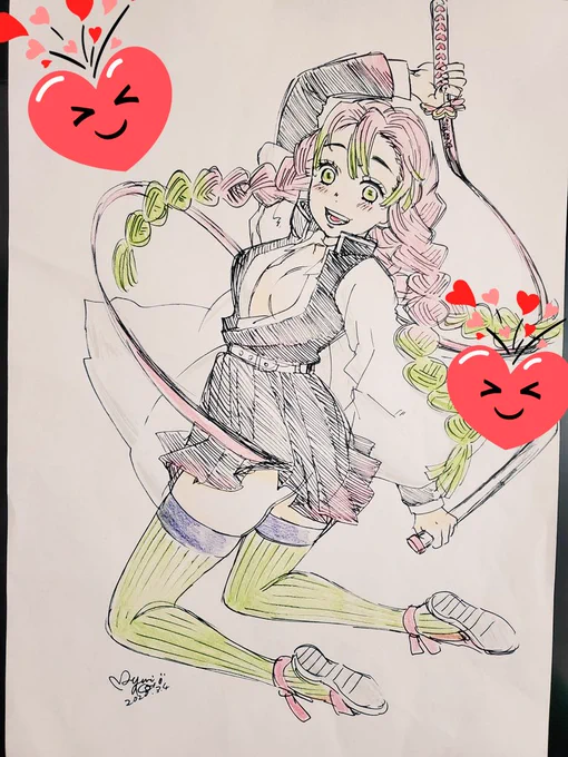 〆切がいっこ終わったのでラクガキ?初めて描いた、難しかった… 