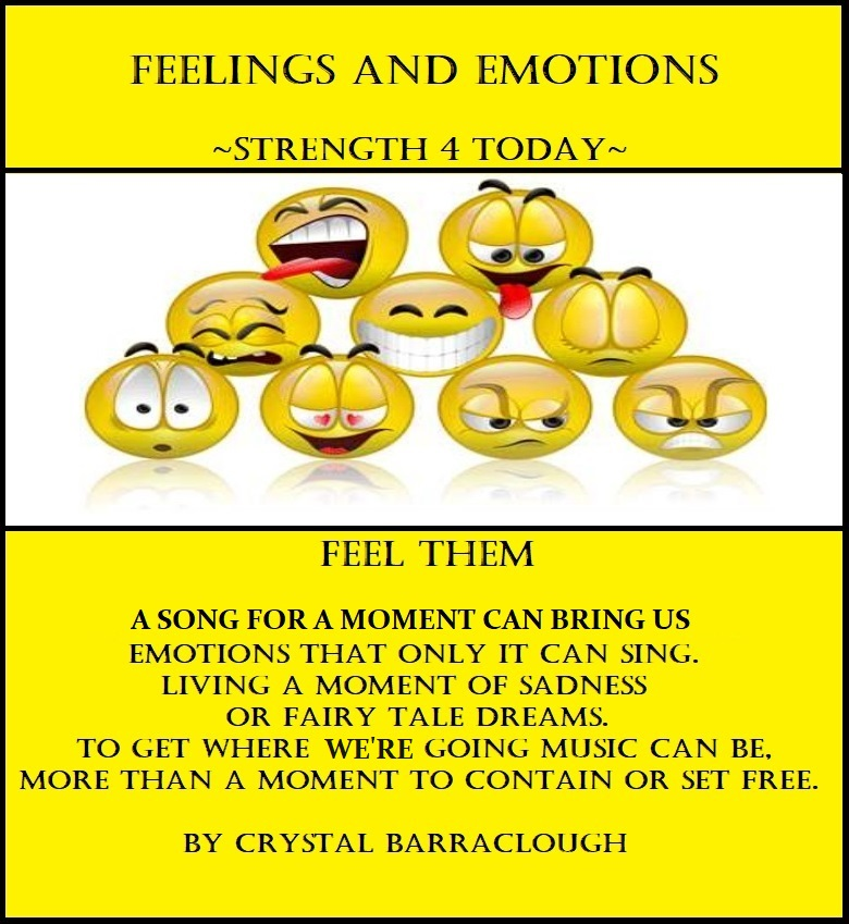 Strengthfor2day's tweet photo. #Feelings #Emotions #FeelThem #Song #Music #Livethem #SetFree #Release #Strengthfor2day
Feel Them

A Song for a moment can bring us
Emotions that only it can sing.
Living a moment of sadness
Or fairy tale dreams.
To get where we're going music can be,
More than a moment to.. https://t.co/UIvKg7VQMN
