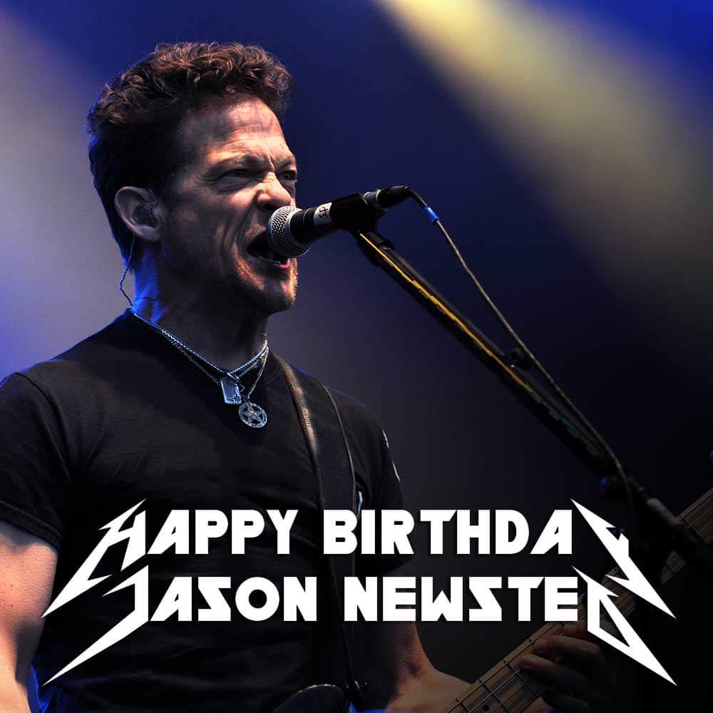 Happy 57th Birthday to Jason Newsted. The signed shirt is from the Summer Sanitarium 2000 Tour 