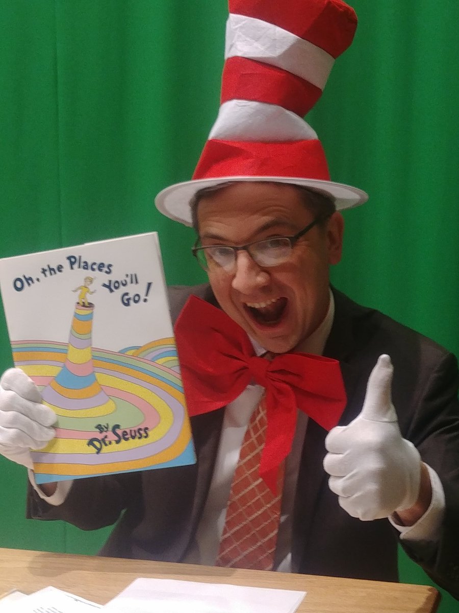 ToscanoJen's tweet photo. Celebrating Dr. Suess' birthday and Read Across America Week! @GreeceCentral @GreeceOlympia https://t.co/tQaVB5AJZG
