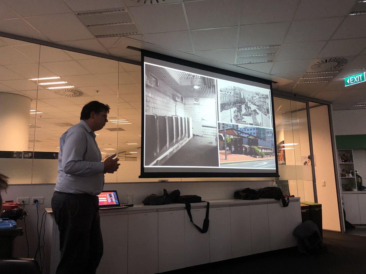 _CherryMan_'s tweet photo. Sean Audain from #WCC is telling us about Evolving City Digital Twins

Change = Opportunity 
  #BIMinNZ https://t.co/EREEH3gQER