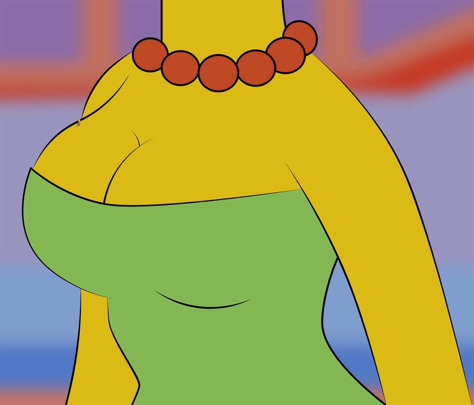 These are my favorite Simpsons fan art with a giantess Marge. 