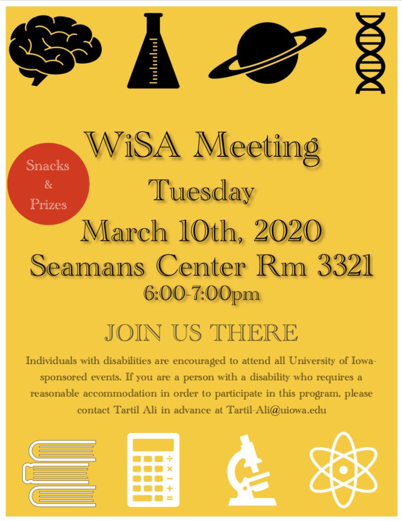 WISAUI's tweet photo. Don’t miss out on all the fun next week! Join us 🎉Tuesday March 10th🎉 for our regular meeting! We’ll be discussing peer mentorship opportunities. There’ll be snacks 😋and you might just win yourself a gift card prize! 🤑🤑See ya there WiSA Women!! 🤩 https://t.co/yFm4x5QAVV
