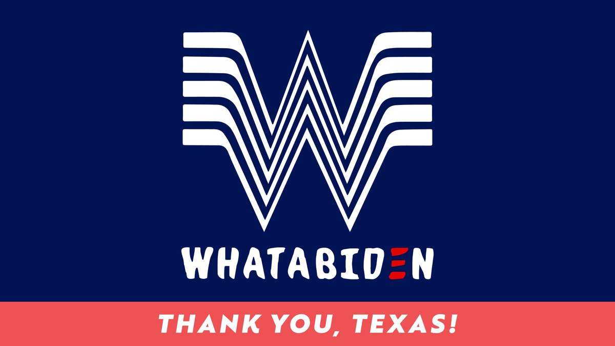 JoeBiden's tweet photo. Call it a W. Thank you, Texas. https://t.co/iXFI1ys9wi