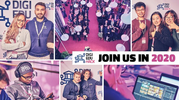 DigiEduHack's tweet image. Ready, get set, go - soon we will announce the date for #DigiEduHack2020! 🤖 Just a hint - better book the second half of November already. 😉😉 
Could your organization be one of the 60 #DigiEduHack hosts around the globe? Check out the process here: bit.ly/38f9a2Q