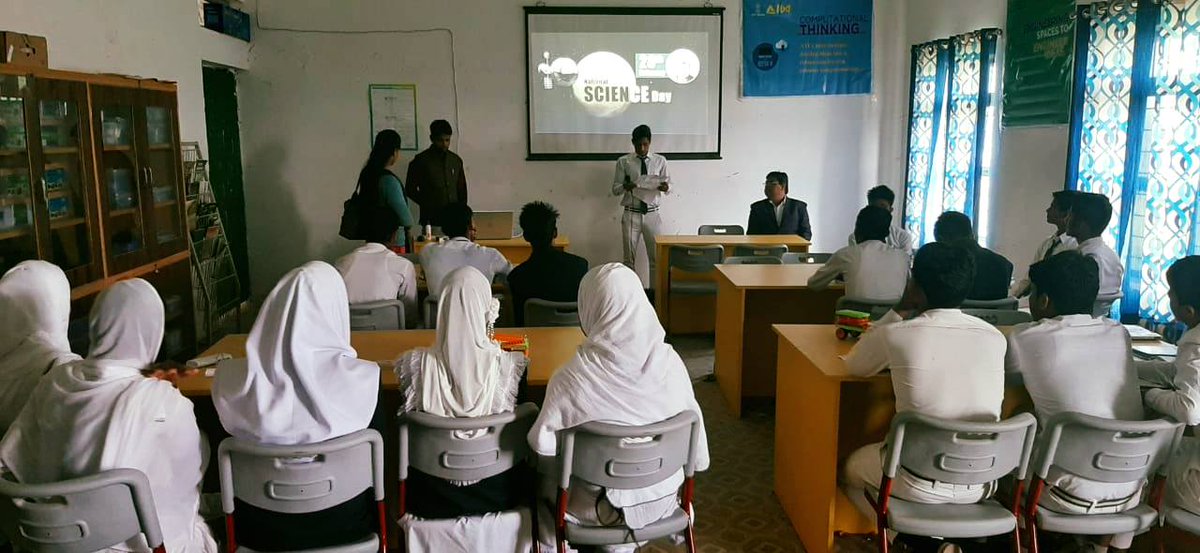 SRFFoundation's tweet photo. Celebrating #NationalScienceDay to promote the spirit of #STEmovation for discoveries & innovation with our Atal Tinkering Lab Schools - ATL Sunrise Agon Mewat & ATL DPS Bhiwani from Haryana under @AIMtoInnovate in association with @ibm_in & @NITIAayog.
#RamanEffect https://t.co/ochhkHetVY
