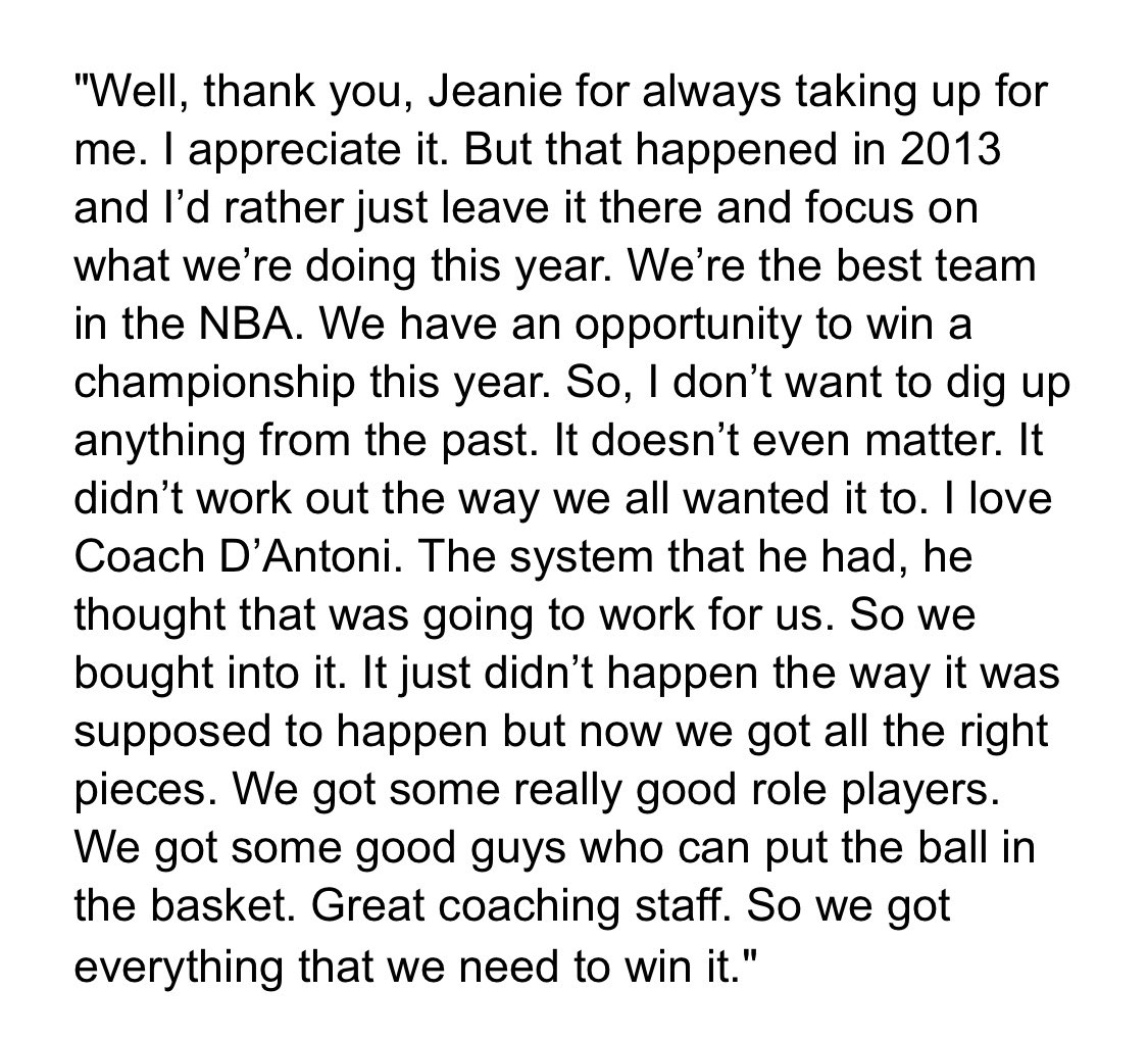 mcten's tweet photo. A night after Lakers owner Jeanie Buss said she understood why Dwight Howard left LAL as a free agent in 2013 because, “we hired a coach (in Mike D’Antoni) that didn’t respect his game and wasn’t going to put him in a position to succeed,” Howard took the high road. https://t.co/i7MEgkHMr0