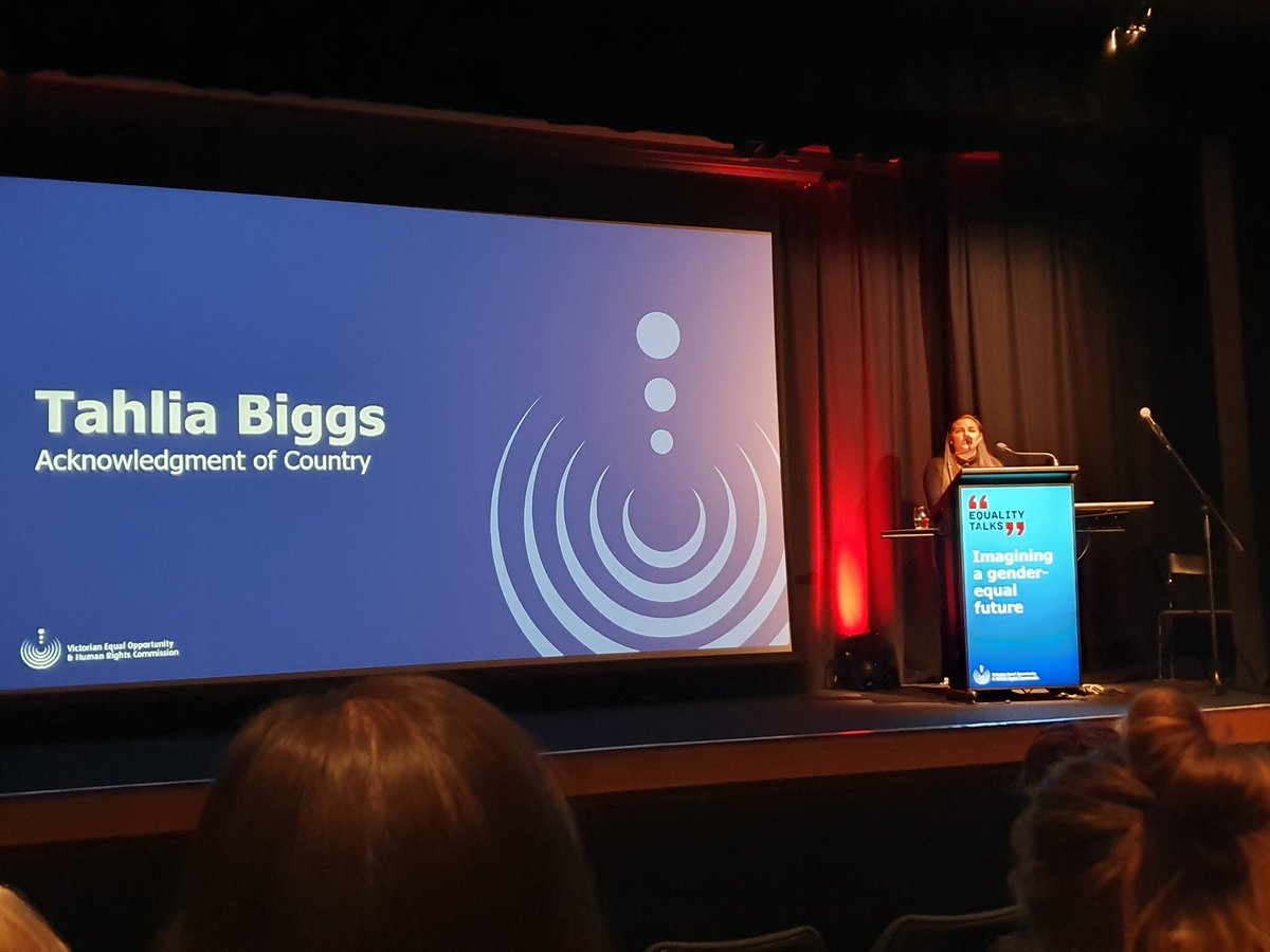 There is a link between how we're treating our mother earth and how we're treating our women in this country - Tahlia Biggs at #EqualityTalks