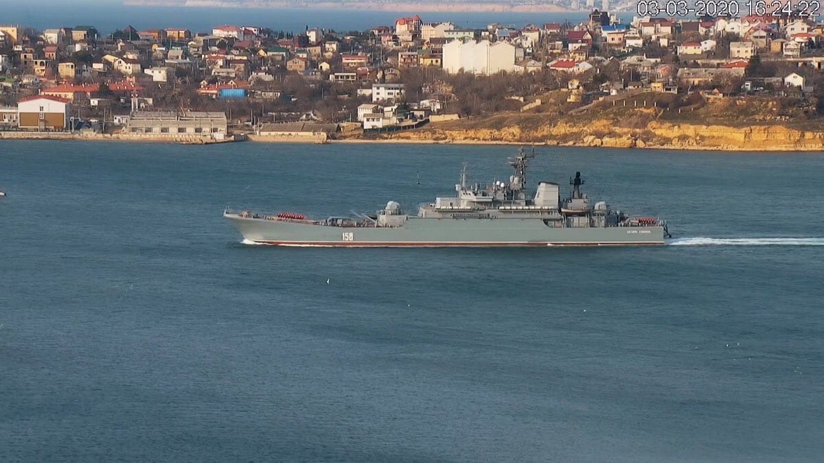 Cyberspec1's tweet photo. #Syria #IdlibBattle #SyriaExpress #RuNavy
Another Landing/Transport ship has left Sevastopol, presumed heading for Syria. Reportedly the 5th one in recent days https://t.co/JoEbfAwSXq