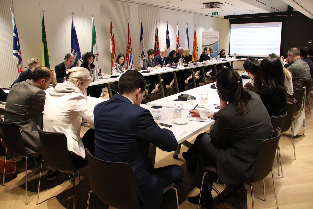 Canada2EU's tweet photo. We are proud to host the launch of the @PA3yMKOB report on reforms in #Ukraine, with the participation of @ukraineoffice @UA_EUMission @pmwBxl and @amandajanepaul. #UA20192020 https://t.co/fSh23QMlej