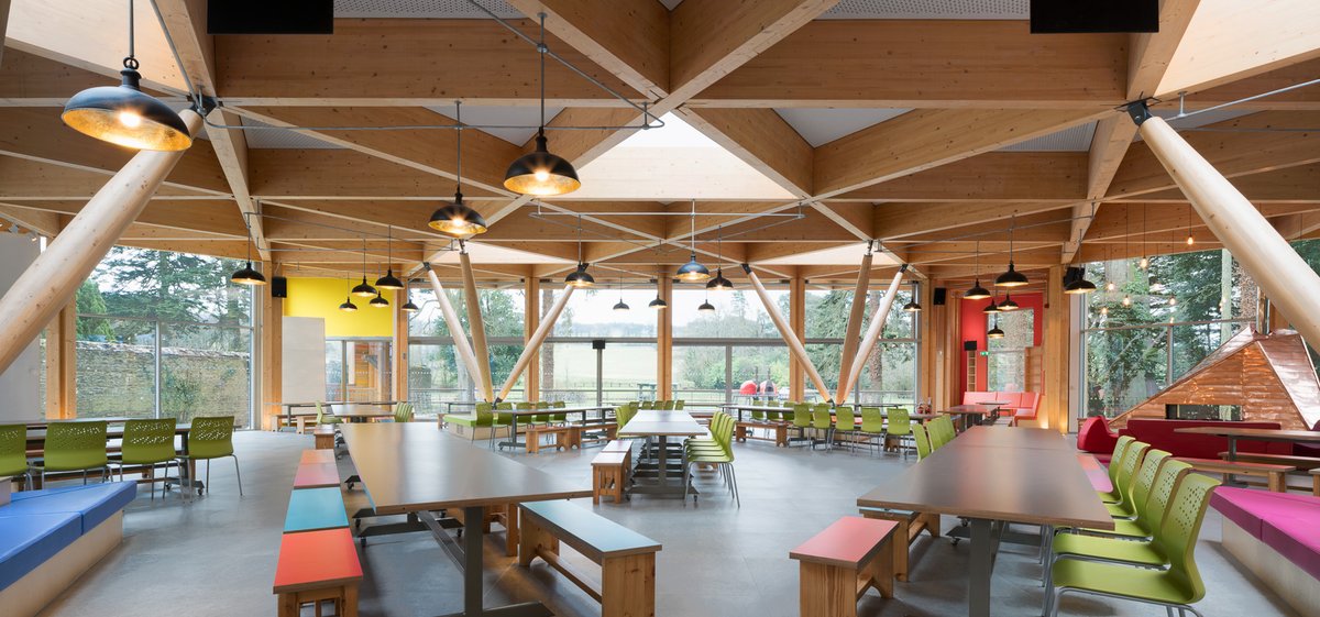 CORA_Eng's tweet image. On #WorldEngineeringDayForSustainableDevelopment, here is an example of a glulam project at Barretstown. At CORA we are big promoters of more sustainable structural approaches.  
#EngineersWeek #Sustainability #SustainableDevelopment  #StructuralEngineering