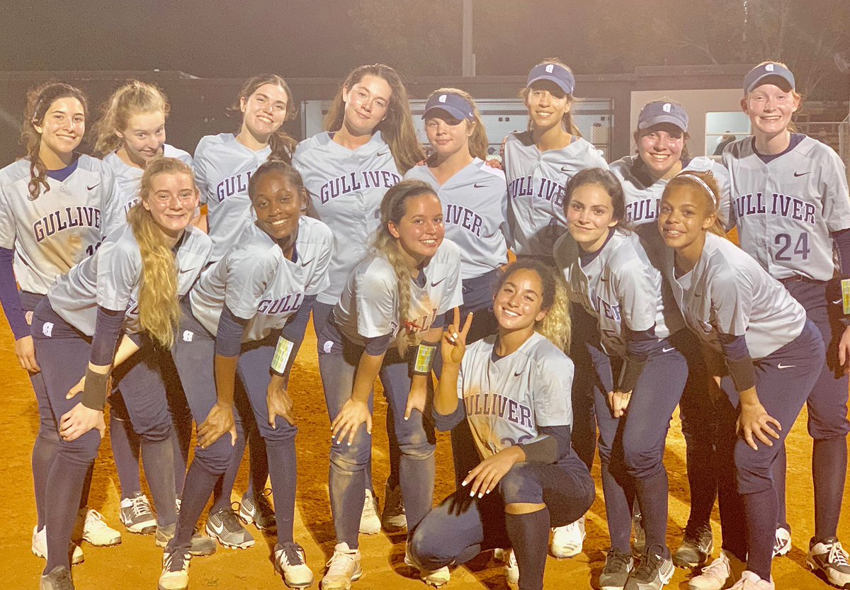 GPrep_Athletics's tweet photo. Congratulations to @GulliverSB on their 9-3 win over Archbishop McCarthy last night. Mekayla Frazier ’20 led the way going 3/4 with a home run &amp; Ajah Mallary ‘22 pitched a complete game with 10 strike outs. The Raiders remain unbeaten on the season. 🥎 #GulliverLife https://t.co/mvkKplqjhT