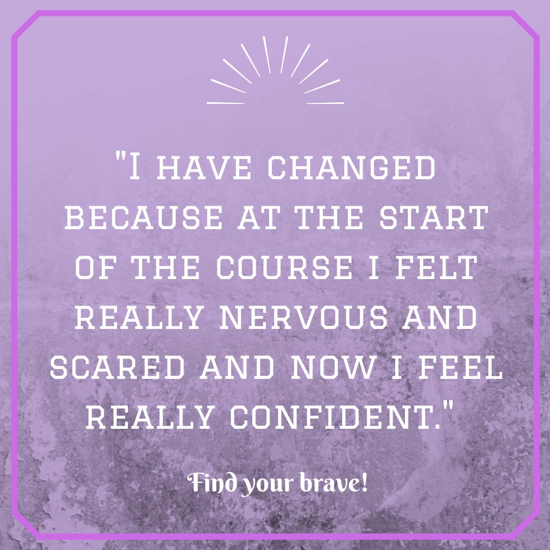 We love hearing how our courses and mentoring are helping the young women we work with! #mentoring #selfesteem #brave #GirlPower