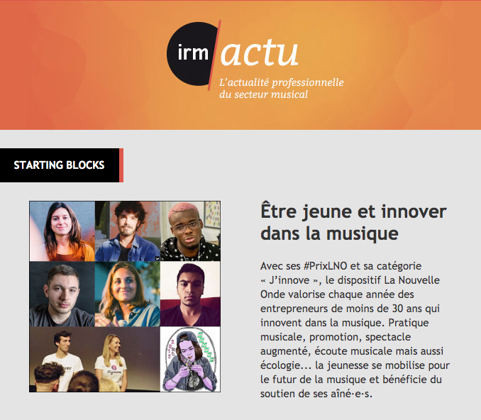 IrmACTU's tweet photo. News @IrmACTU de mars : Être jeune et innover dans la musique // Formation Production phonographique // La Négociation du contrat d’artiste // Prix IFCIC - Entreprendre dans la culture // Liste des concours, tremplins // Agenda du mois... https://t.co/GuknioiPWv https://t.co/U94ZhcuWsX