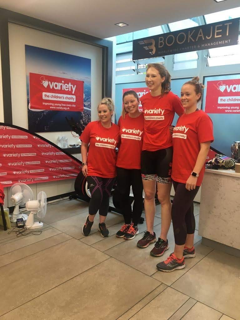 A smooth Handover for our next runner ups!
We are hosting a #Spinathon on <a href="/wattbike/">Wattbike</a> technology, it has been over three hours already!
Well done team! Keep it up!
Want to be part of the fundraiser? Click on the link below for <a href="/VarietyGB/">Variety, the Children’s Charity</a> #childrenscharity 

bit.ly/2TodvMV