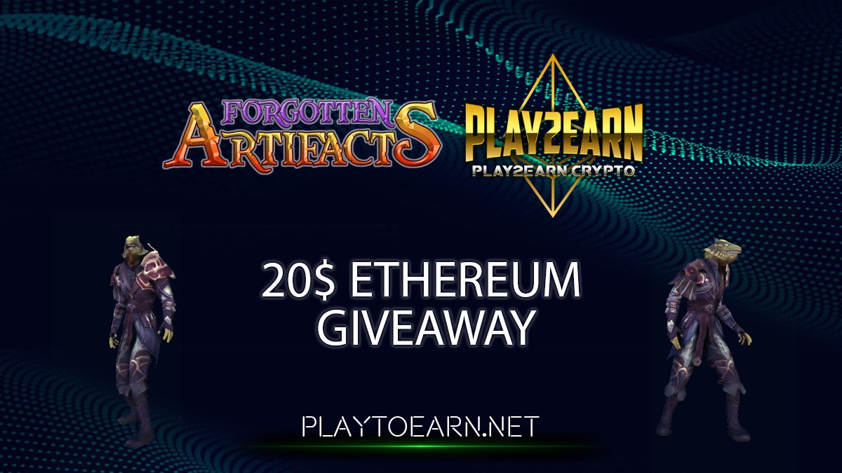PlayToEarn's tweet photo. 📢 20$ #ETH #GiveawayAlert

We #Giveaway 3 x #ForgottenArtifacts Gecko #Multiverse worth 20$ #Ethereum #Enjin #ENJ!

✅Follow @play2earncrypto
✅Like &amp; RT
✅Tag 3+ Friends

3 winners will be announced in ⏳ 48 Hours!

#play2earn #playtoearn #CryptoGiveaway https://t.co/bn8dH1PXqd
