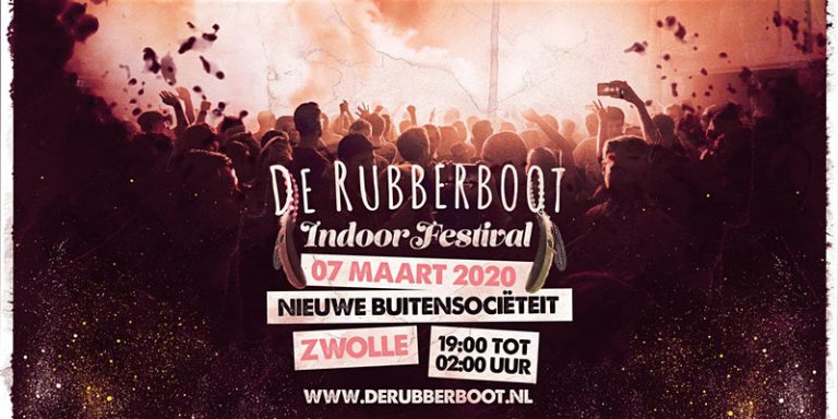 - Voetjes van de vloer! -

Zaterdag is het weer zo ver, De Rubberboot Indoor Festival komt opnieuw naar Theater Buitensoos! Waan je in een compleet andere wereld en ervaar de beste deephouse dj’s. Je ultieme festival beleving, maar dan lekker binnen…
Zien we je dan!?