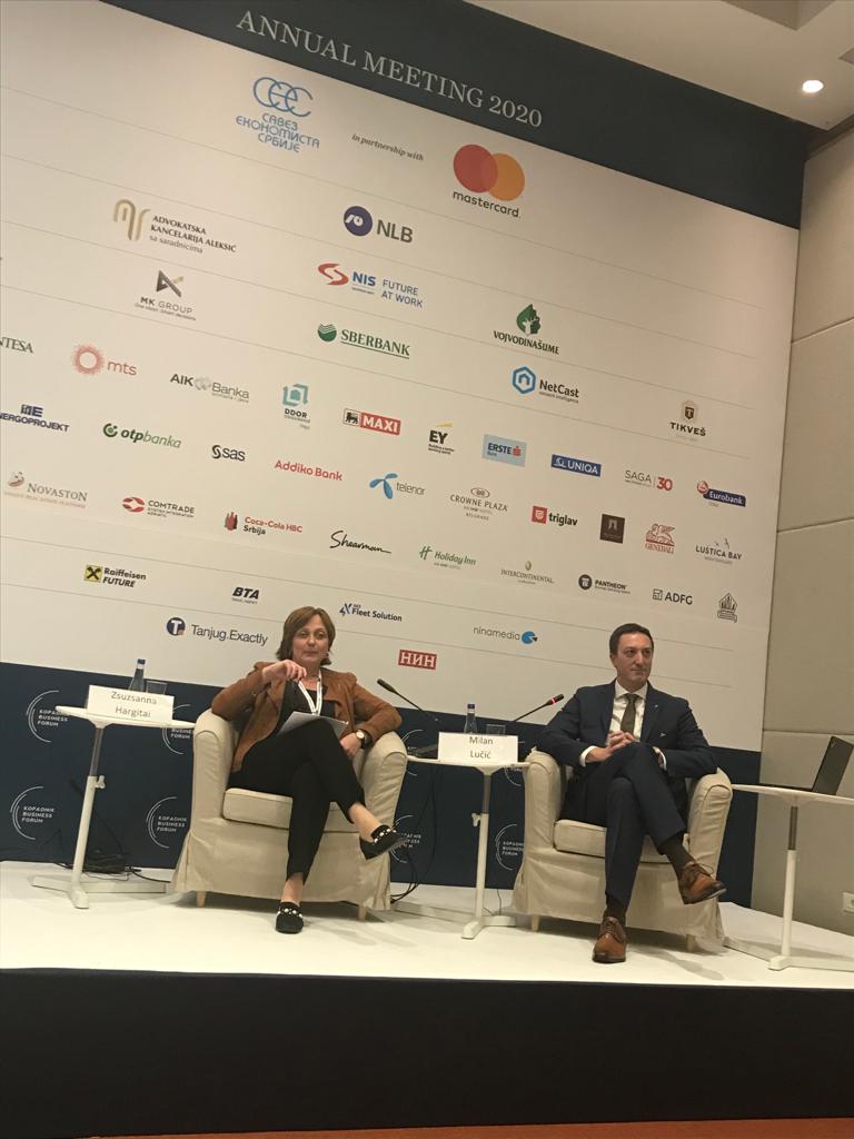 Our Head of #WesternBalkans Zsuzsanna Hargitai at #KBF2020 discussed about strengthening regional economic cooperation through the project that will unite all business registries BIFIDEX. #EBRDdonors #GGF  <a href="/DFID_UK/">DFID</a> <a href="/savezekonomista/">SES</a>
#IWD2020 #EBRDimpact #leadershipbyexample