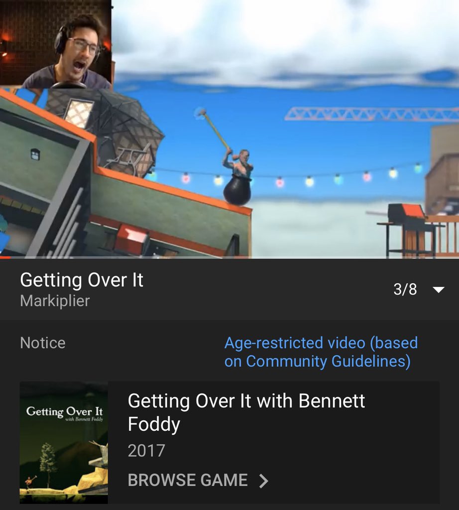 Getting Over It with Bennett Foddy, Markiplier Wiki