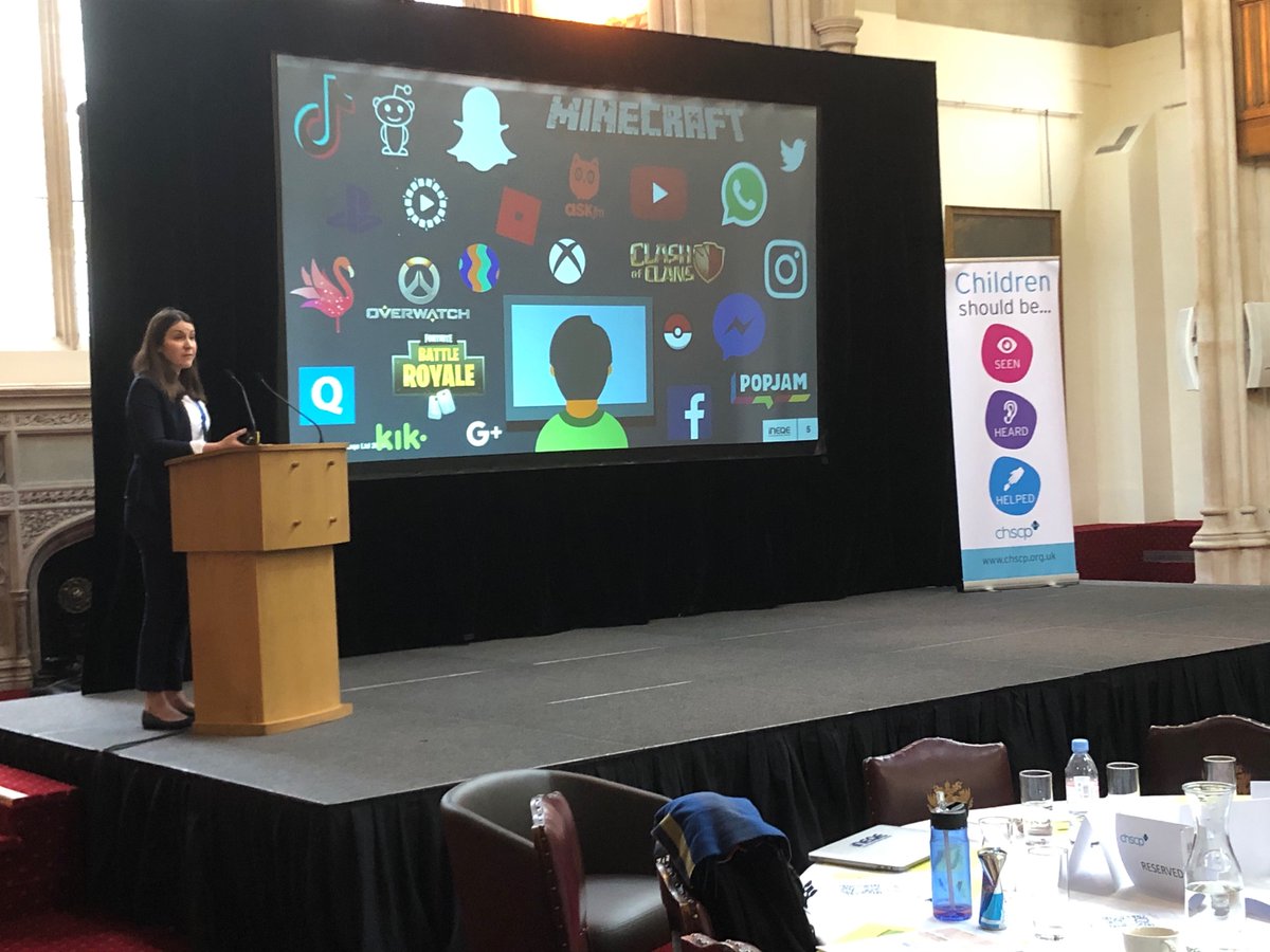 ineqegroup's tweet photo. . @Hannah_Paul is currently speaking at the @lscp_chscp annual conference, looking at how young people are using social media platforms and how their #digitalcollateral may be used for #coercion #CHSCPConf2020 https://t.co/8l9PY5KDgD