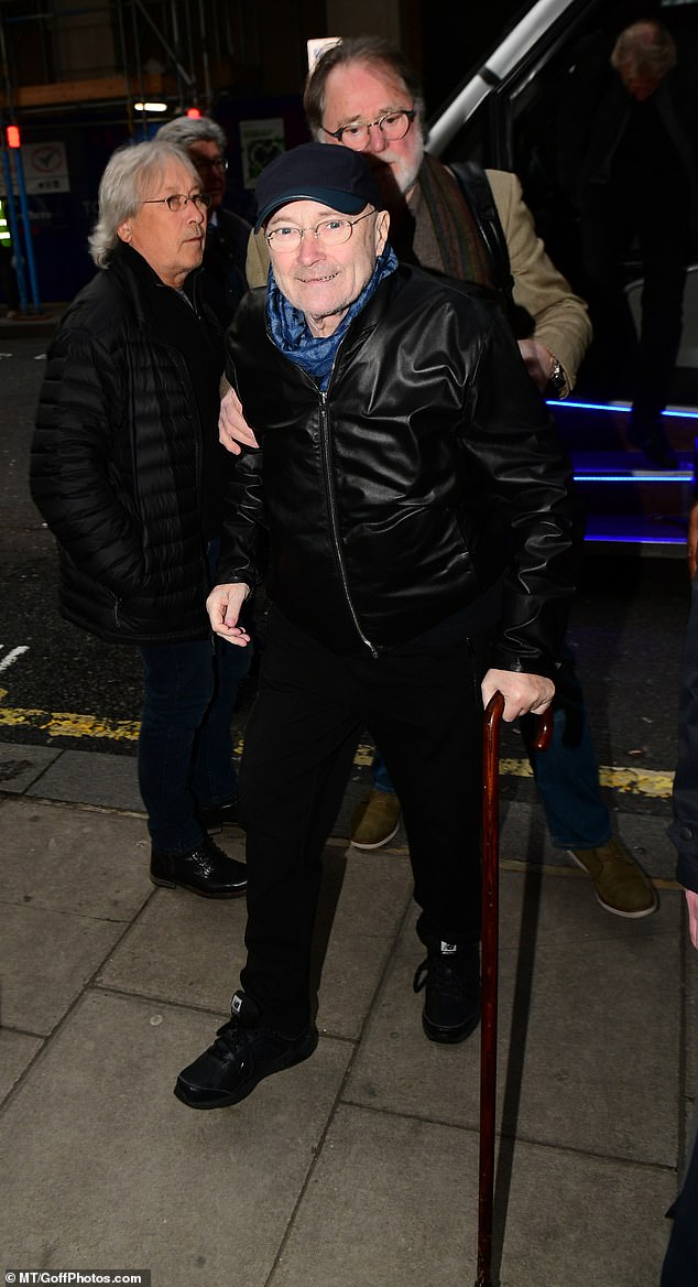 PhilCollinsNews's tweet photo. Phil, Tony and Mike arriving at BBC Radio 2 today. https://t.co/RyajtFAmVc