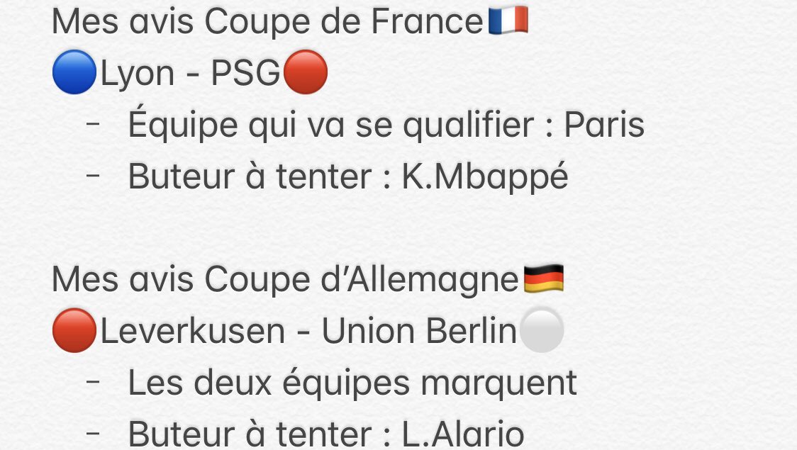 PronosSvg's tweet image. Pour ce soir🤞🏼