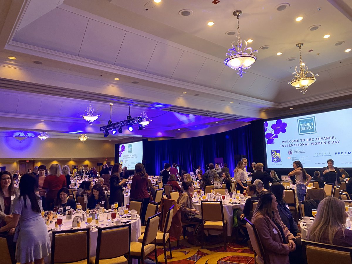 Today is the day! <a href="/RBC/">RBC</a> #CWBAdvance is finally here! 💜. We’re having a lovely morning so far celebrating Nova Scotia’s #womeninbusiness, #IWD2020, &amp; our sponsors who are championing &amp; supporting women entrepreneurs: @NSBI <a href="/StatusofWomenNS/">StatusofWomenNS</a> <a href="/AtlanticTCS/">Atlantic TCS</a> #BWIT &amp; <a href="/freemanavcanada/">Freeman AV Canada</a>