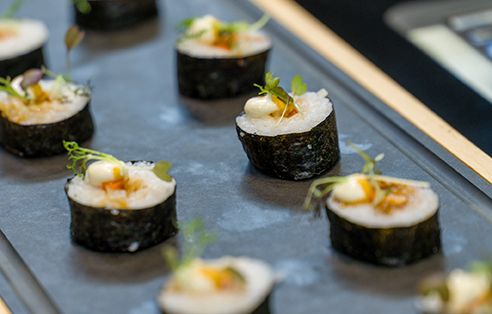 Today is your last chance to sample some of the delicious food on offer at stand K100 <a href="/kbb_birmingham/">kbb Birmingham</a>! 

"This year, I’ve been working on dishes that integrate influences from Japan with British ingredients using Caple kitchen appliances" - <a href="/josh_eggleton/">Josh Eggleton</a> 
Why not give it a try?