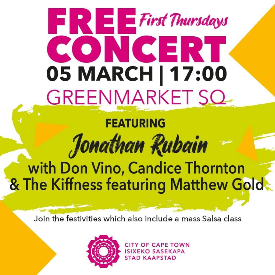 alanwinde's tweet photo. We're hitting the road this month! Join us in Stellenbosch or CT this Thursday from 5pm. If you are coming to our Cape Town #WCGFirstThursday Event, feel free to support the @CityofCT FREE First Thursday Concert just across the road at Green Market Square! β¬οΈπΏπ¦π· https://t.co/famO2vmGt9