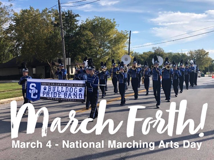 socallawaybands's tweet photo. March Forth! Happy National Marching Arts Day from the SC Bulldog Pride Band. #SCband59 #SCMSbands #SCPride20 https://t.co/hFX3COgMs4