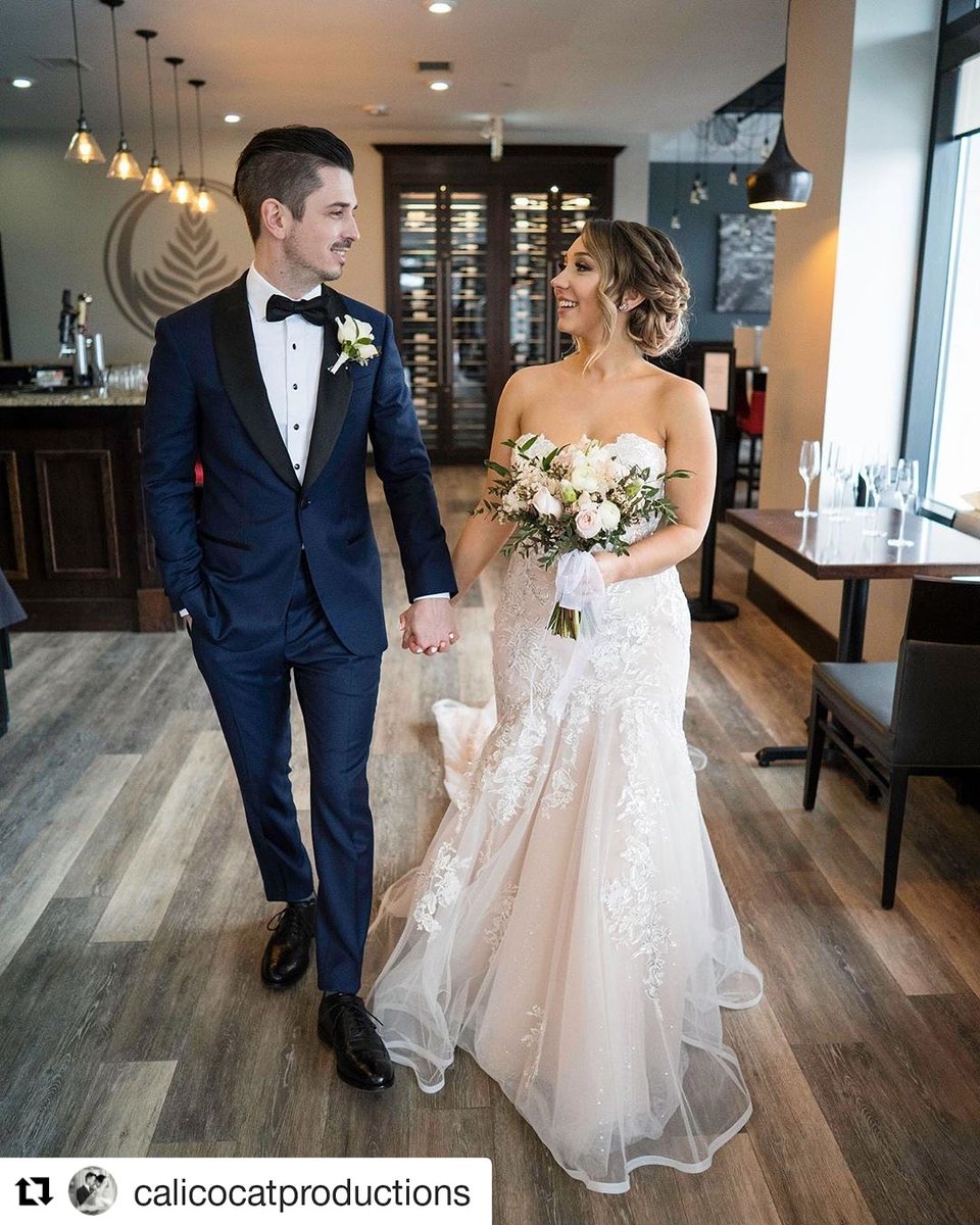 This gorgeous couple started their wedding day back where it all began...at our little cafe 🥰 Congrats to Katy and Scott and thank you for making us part of your first date and your big day ❤ #GuelphLove  #EventVenue #FirstDate 📸 <a href="/CalicoCatprod/">CalicoCatProductions</a>