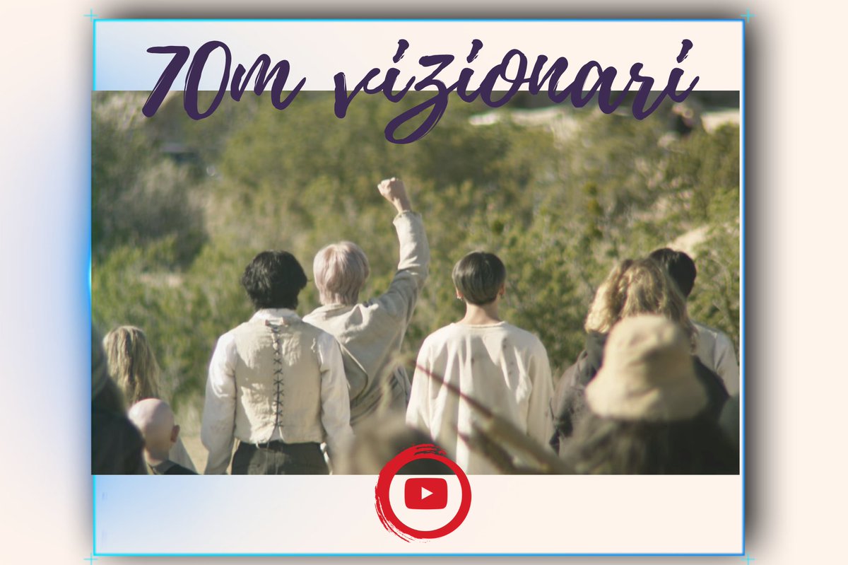 btsromaniateam's tweet photo. Videoclipul piesie ,,ON'' a depășit 70M vizonări pe Youtube!
Felicitări @BTS_twt și ARMY!
#ON70M
https://t.co/VdeupW0bC3 https://t.co/FoAIvAzruw