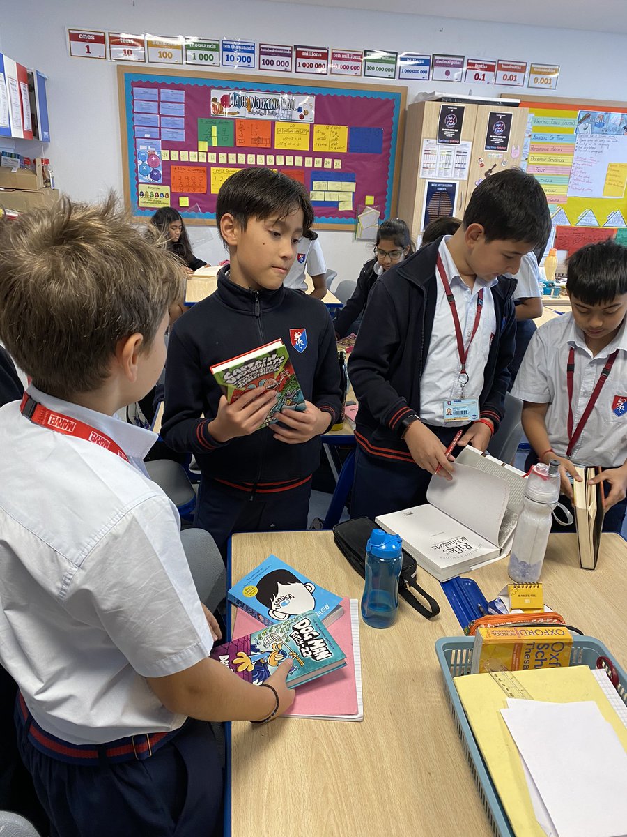 EnglishGfs's tweet photo. To celebrate world book week we decided to do a book swap and the outcome was adorable...excited children with a new set of books, developing a love for reading. @GFS_Curriculum @gem_watsonGFS @JohnStapley_GFS @foley161 @GEMSFounders @MandyHerron_GFS @jevans_gfs @matthewGFS1 https://t.co/VE7i6Zbe8M
