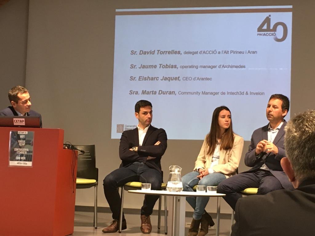 accio_cat's tweet photo. 📸 Sala plena a La Seu d'Urgell en la presentació del programa #ProACCIÓ40

Les #pimes de l'Alt Pirineu s'informen dels serveis i coneixen els casos d'èxit d'@ARCHIMEDES_PRO, @arantec i @InvelonTech 
https://t.co/7zGpRO9m2T https://t.co/oRji4w5bGv