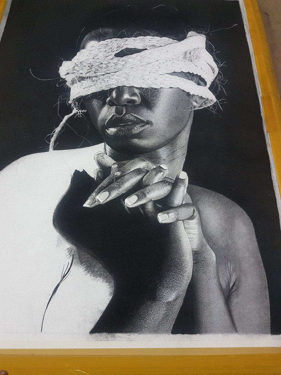 Charcoal on paper
"Kovu" progress shot

#realism #TrendingNow #artcollectors #contemporaryart #Pencildrawing #ramadhanHamis