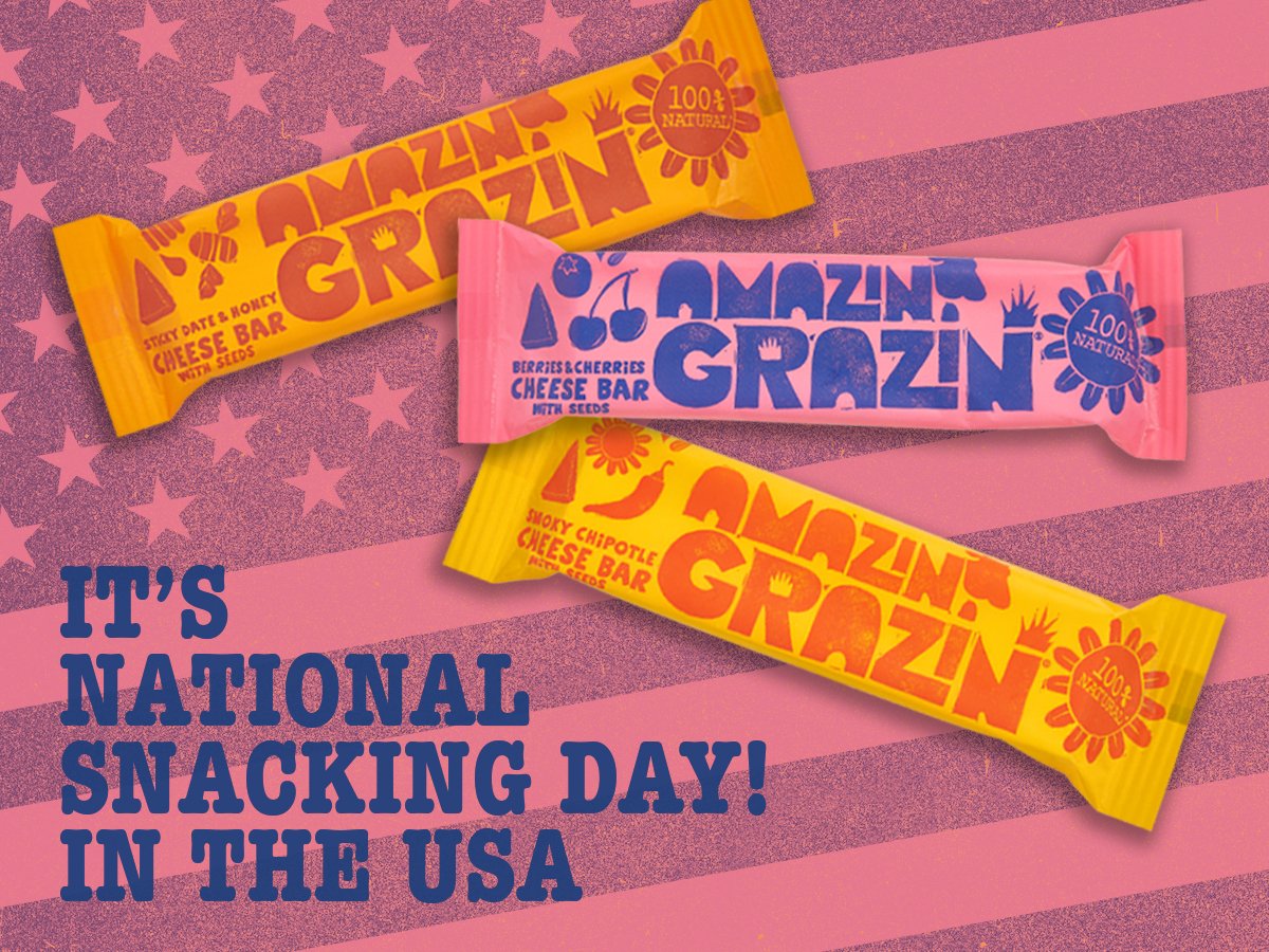 amazin_grazin's tweet photo. Did you know it’s National Snacking Day in the US? Don’t let them have all the fun and celebrate with one of our Amazin Grazin® bars.
#AmazinGrazin #NationalSnackingDay https://t.co/39eVSO7SNd