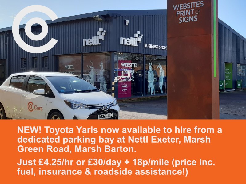 A bright &amp; early start at the #MarshBarton forum with <a href="/exeterchamber/">Exeter Chamber</a> &amp; <a href="/NettlExeter/">Nettl of Exeter</a> to listen to <a href="/ExeterCouncil/">Exeter City Council</a> plans for transforming Water Lane as part of the #liveableexeter strategy. Oh, &amp; we'll be talking about our shared cars &amp; <a href="/CoBikesElectric/">Co Bikes</a> ! #zerocarbon #sharedmobility