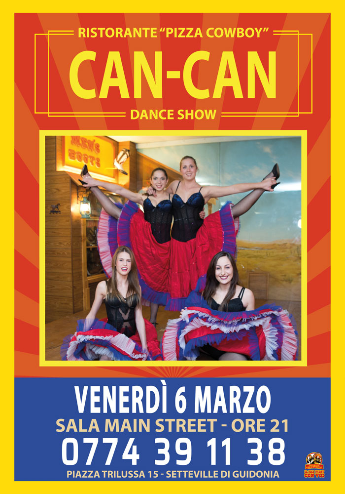 PizzaCowboy1's tweet photo. VEN. 6/3 Musica e divertimento con le #ballerine del #CANCAN
Prenota  0774391138
#ristorante #pizzeria #setteville #guidonia #romaest #roma #menu #tivoli #ristorantetop #pizzatime #pizzalover #pizzagram #pizzamania #pizzafreak #pizzaebirra #pizzata #spettacolo #ballo #prezzofisso https://t.co/qLM5aPVgVd