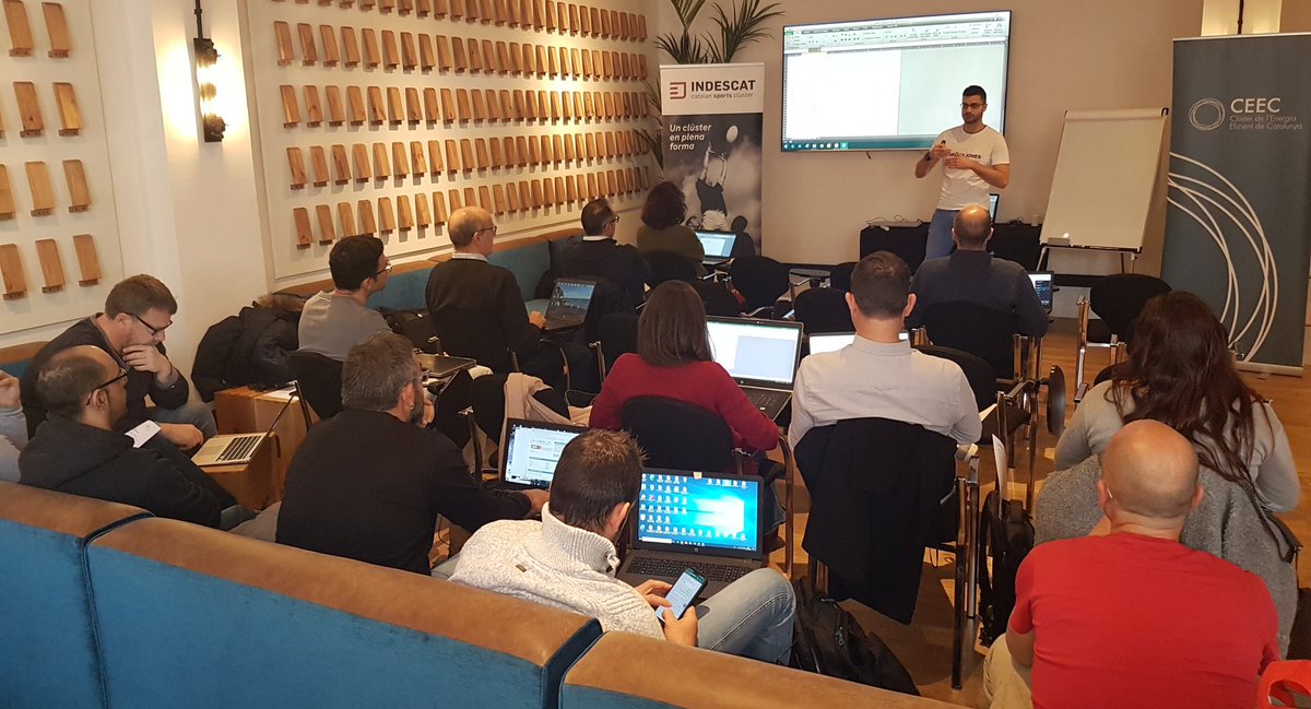 indescat's tweet photo. Finalitzem el curs #EFISport Gestió de l'Energia en instal.lacions esportives organitzat per @indescat i @clusterEE amb la 8a sessió a càrrec de @DekraEspana, on treballarem amb eines de càlcul que ens permetran estimar estalvis de consums i amortitzacions. https://t.co/v3FHNzTM4b