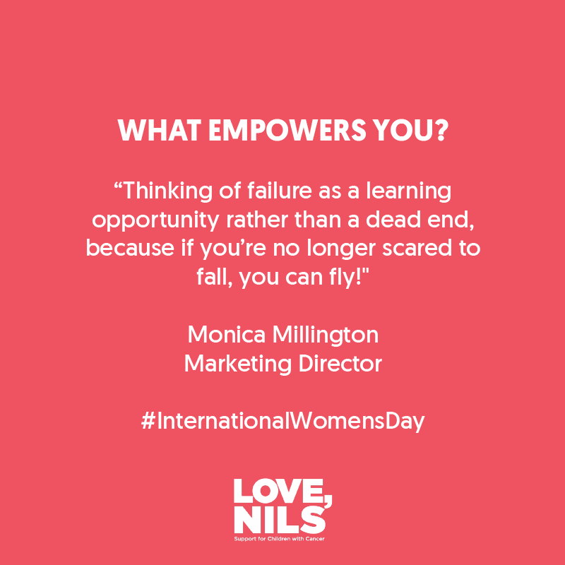 Love1Nils's tweet photo. International Women’s Day is coming up on Sunday! Did you know that our entire Directorial team is made entirely up of women? Meet our Marketing and Communications Director, Monica! 
#lovenils #internationalwomensday #iwd #likeagirl #everydayiswomensday https://t.co/nTZm4IFUWS