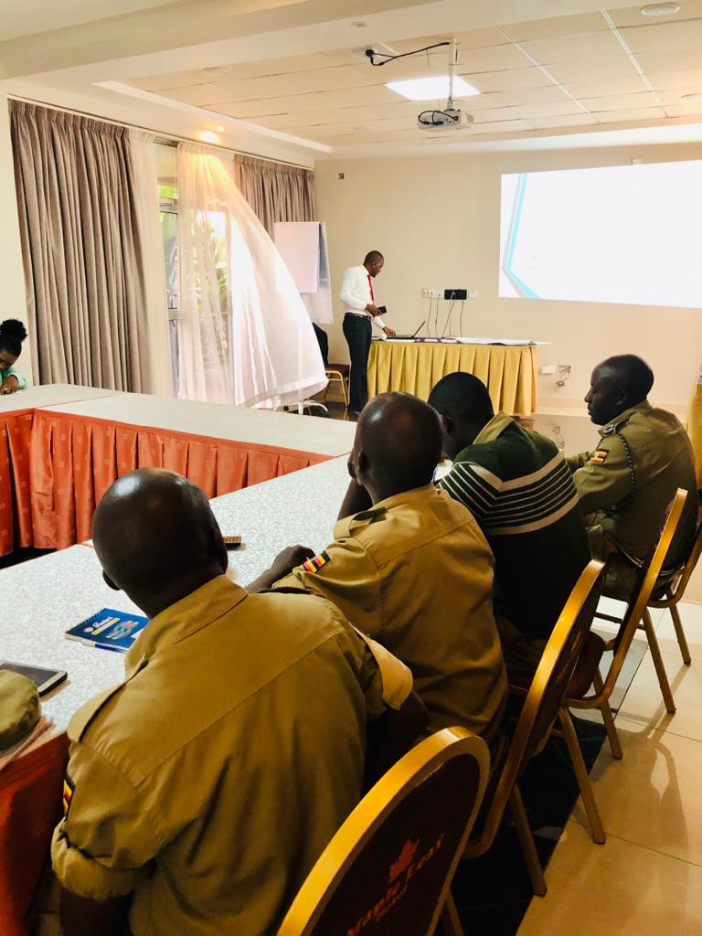 COPTEC5's tweet photo. Carrying out a sensitization dialogue with law enforcers in greater masaka region on gender Dynamics and equip them with law and understanding on how impunitive laws affects trans women from accessing HIV health services and care   @UHAIEASHRI @Ar   @SMUG2004   @ArcusLGBT https://t.co/LqcX64qGA3