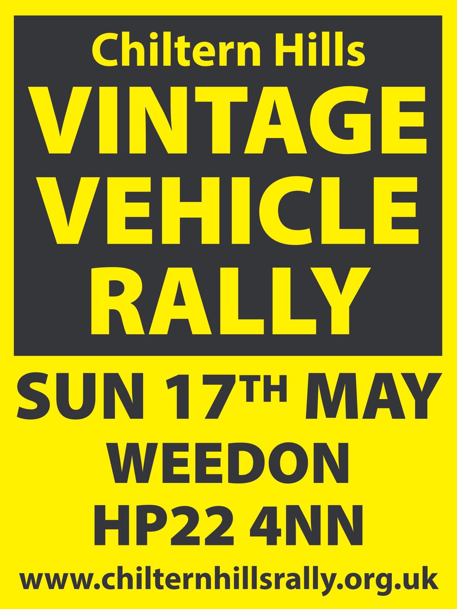 lets see those #classiccars #motorbike #fundogshow booked in to the #chilternhillsrally all details on our website chilternhillsrally.org.uk #aylesbury Sunday 17th May