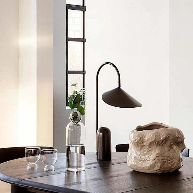 KinHomeUK's tweet photo. We’ve just received some of these gorgeous tuck pots from @fermliving in this season’s favourite colour ‘cashmere’. You can also pre-order the ‘still’ carafe &amp; set of two glasses shown in this image along with the stunning Arum table lamp. We really do t… https://t.co/D1KdZcCsyu https://t.co/kp5EHhARh4