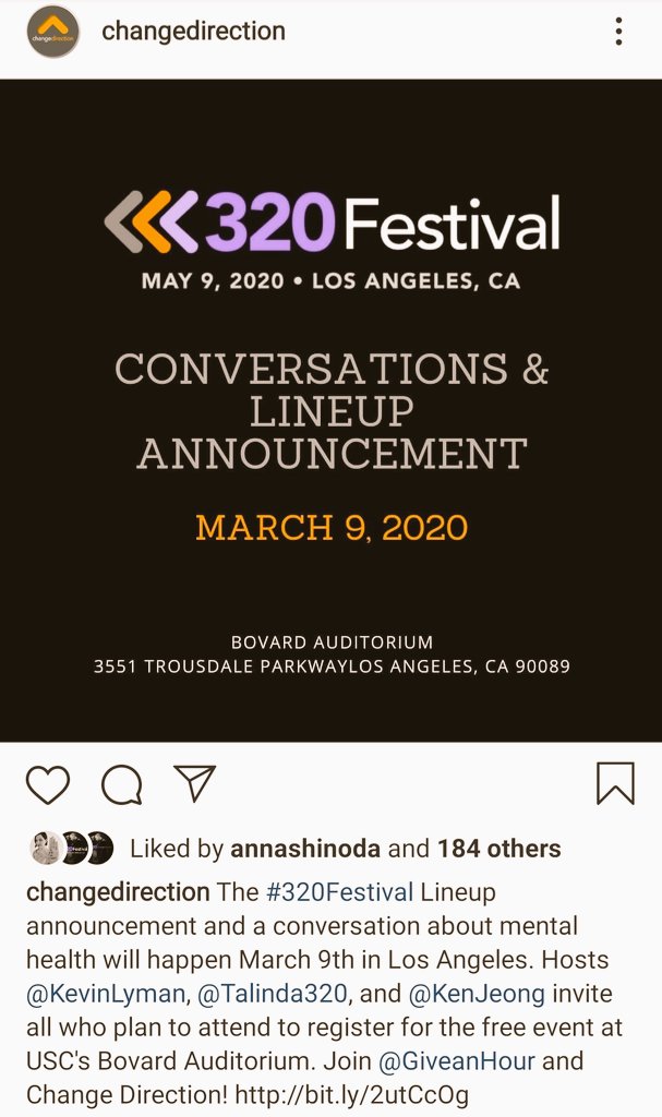 FUCKDEPRESSIO13's tweet image. #320changesdirection #320Festival
Conversations and LineUp Announcement ☝️📢 ⬇️
